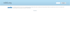 Desktop Screenshot of ndtd.org
